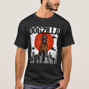T-shirt Dogzilla vintage japonais Setter irlandais