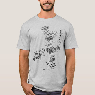 T-shirt DOHC éclaté avec le logo arrière