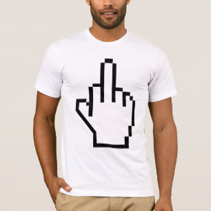 T-shirt Doigt moyen de pixel