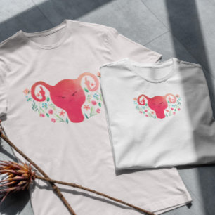 T-shirt Doigt moyen utérus