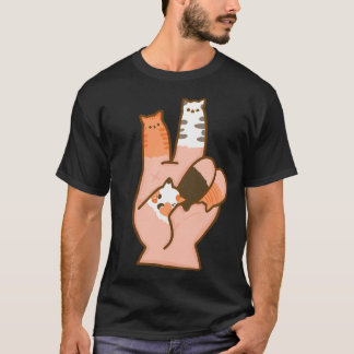 T-shirt Doigts de Chat Paix