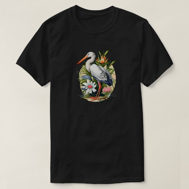 T-shirt d'oiseaux (Design devant)