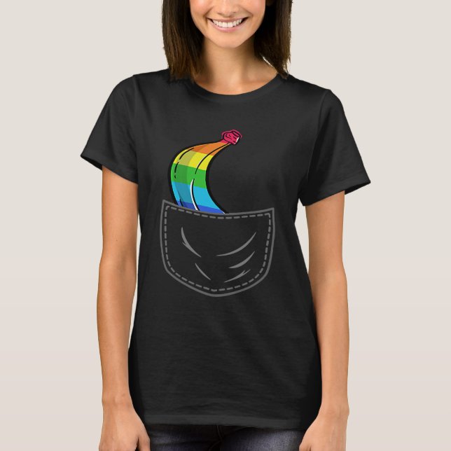 T-shirt Dolce And Banana  Banana Rainbow  Chest Bag (Devant)