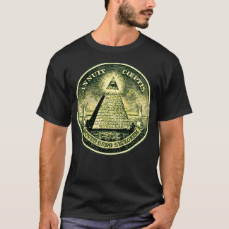 T-shirt Dollar allsee symbole oeil symbole maçonnique pyra