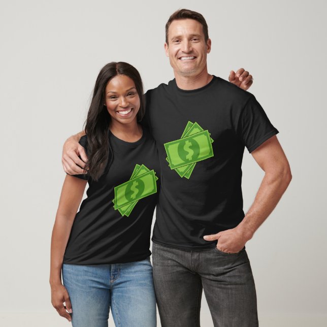 T-shirt Dollar de l'argent du dessin (Unisexe)
