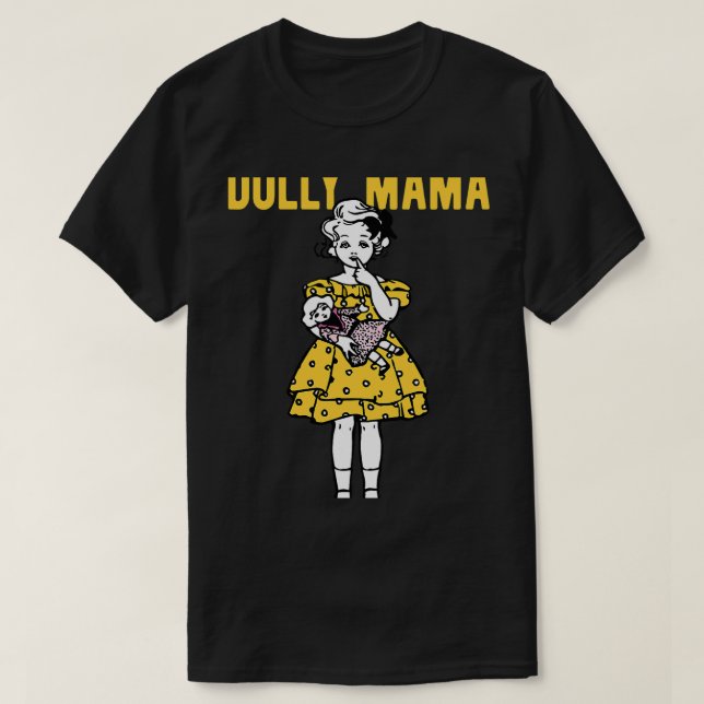 T-shirt Dolly Mama Design Petites Filles Qui Aiment Jouer  (Design devant)