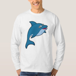 T-shirt Dolphin at Swimming with Swimming goggles