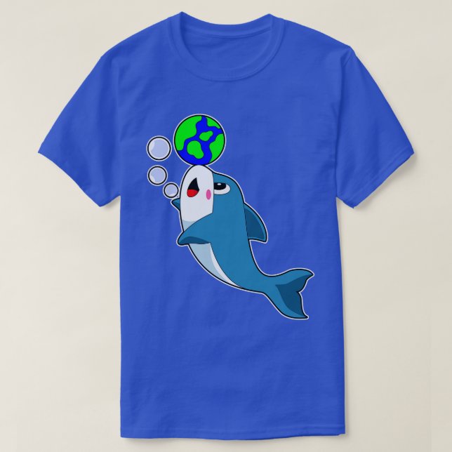 T-shirt Dolphin Earth (Design devant)