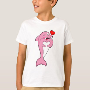 T-shirt Dolphin Love Heart