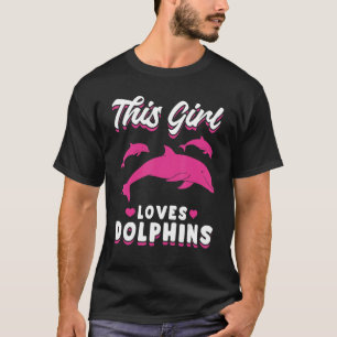 T-shirt Dolphin Océan Cette fille aime les dauphins
