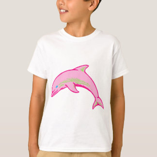 T-shirt Dolphin rose et vert