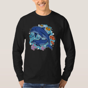 T-shirt Dolphin Sea Life Save Marine Biology Aquarist