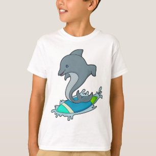 T-shirt Dolpin comme Surfer avec Surfer