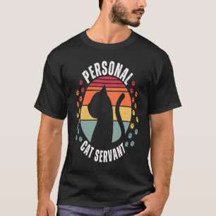 T-shirt Domestique de chat personnel Chat Propriétaires