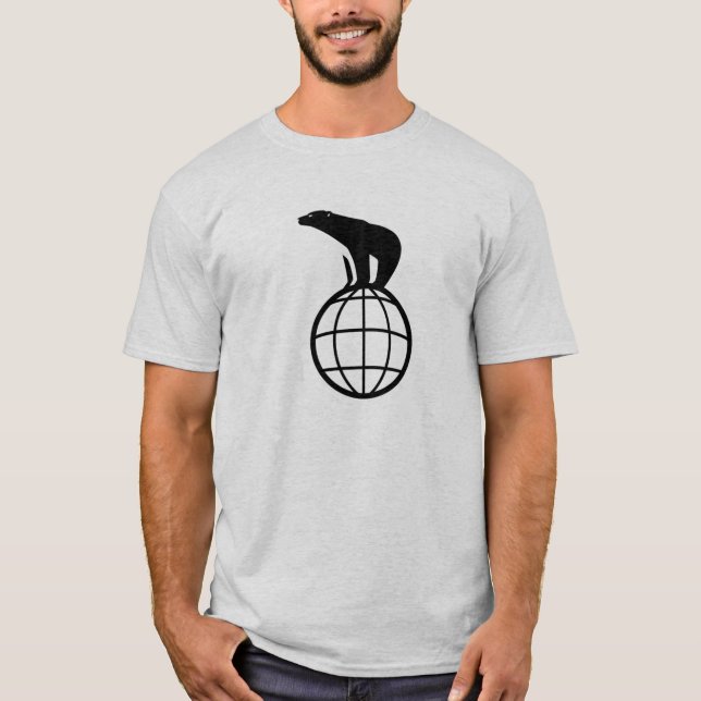 T-SHIRT DOMINATION DU MONDE D'OURS BLANC (Devant)
