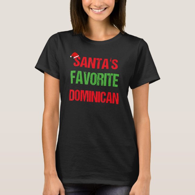 T-shirt Dominican Republic Pajama Christmas (Devant)