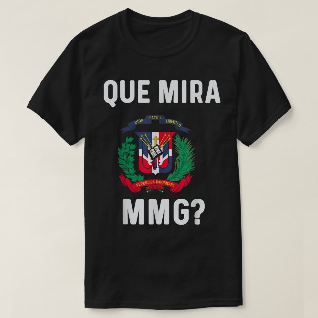 T-shirt Dominicana Drapeau RD République dominicaine Slang (Design devant)