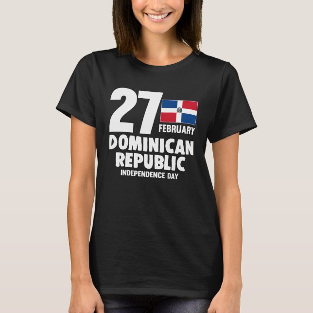 T-shirt Dominicana Pride Independence Day Dominican Republ (Devant)