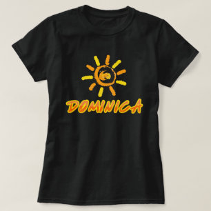 T-shirt Dominique jaune et orange