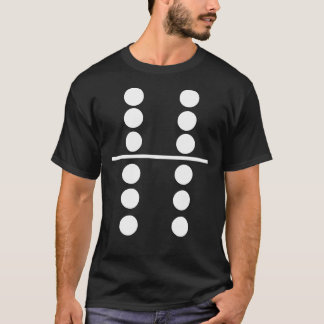 T-shirt Domino 6 et 6 costumes de groupe d'Halloween corre