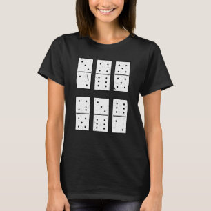 T-shirt Domino Set Dominos Jeu Carrelage Dominos Domino