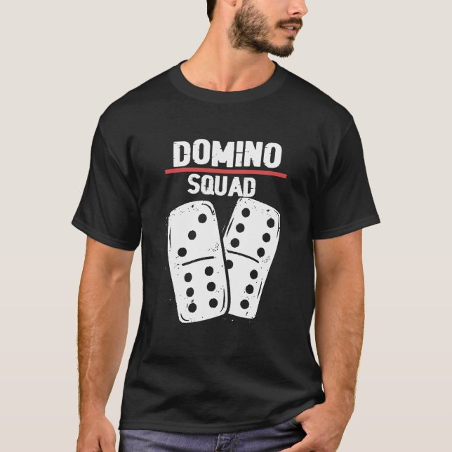 T-shirt Domino Squad Dominos Bones Domino Player (Devant)