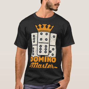 T-shirt Dominoes Domino Master Tournament Joueur Hobby