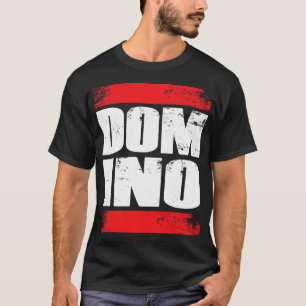 T-shirt Dominoes Domino Tiles Domino Effet Carte Jeu Tac