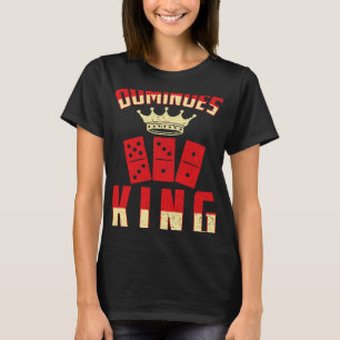 T-shirt dominos roi pour un domino joueur
