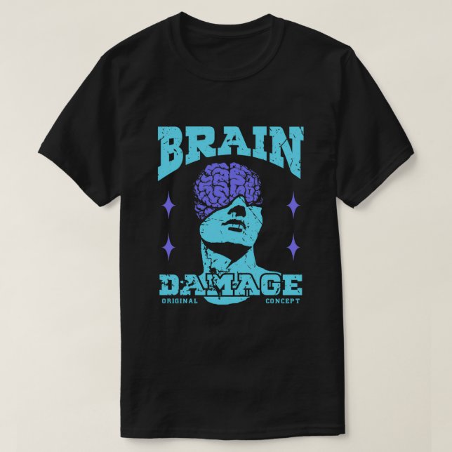 T-shirt Dommages cérébraux (Design devant)