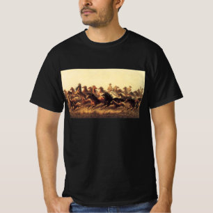 T-shirt Domptage de chevaux sauvages par James Walker