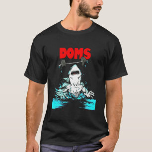 T-shirt Doms Shark Fitness Fitness Poids Bodybuilding