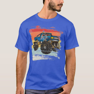 T-shirt Don De Camion Monster Retro Pour Chauffeur De Cami