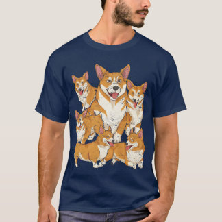 T-shirt Don de chien amoureux des chiens Welsh Corgi garço