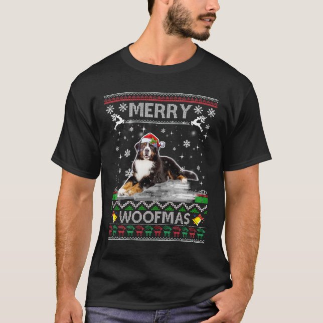 T-shirt Don de chien de montagne bernois pour joyeux malhe (Devant)
