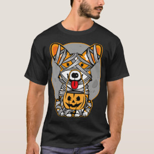 T-shirt Don de chien   Welsh Corgi Mummy mummy mûte Hallow