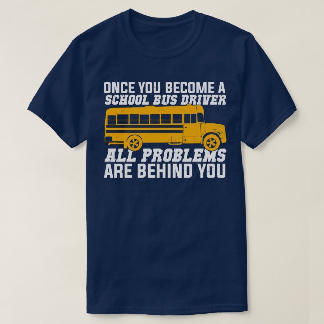 T-shirt Don de conducteur de bus scolaire amusant (Design devant)