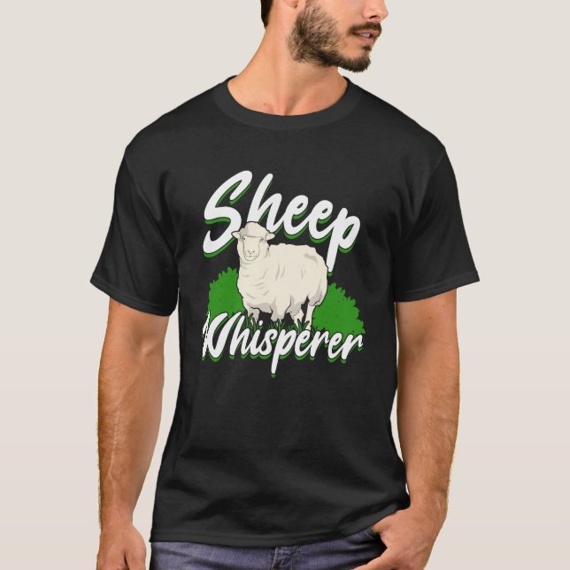 T-shirt Don de l'agriculteur Sheep Whisperer Shepherd (Devant)