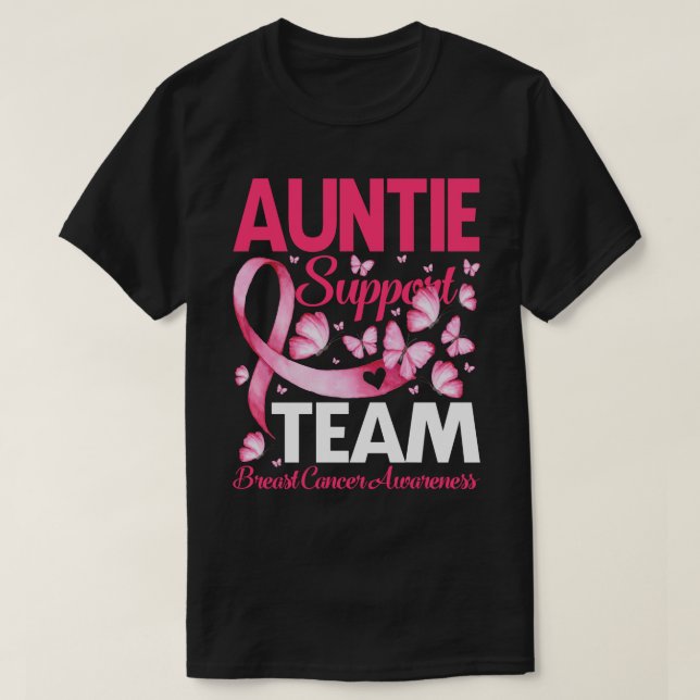 T-shirt Don de l'équipe de soutien AUNTIE Sensibilisation  (Design devant)