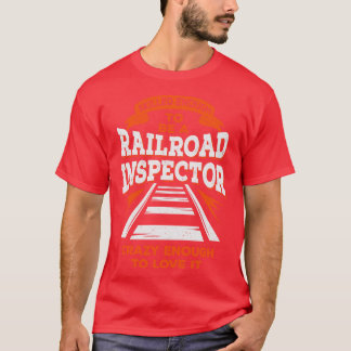 T-shirt Don de l'inspecteur du chemin de fer Funny Track