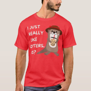 T-shirt Don de loutres - Otter drôle