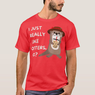 T-shirt Don de loutres - Otter drôle