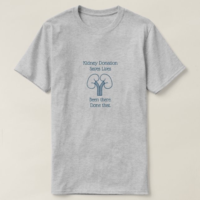 T-shirt Don de rein, j'y suis allé, grise (Design devant)