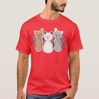 T-shirt Don de trois chats