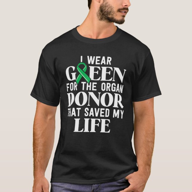 T-shirt Don d'organes de survie de greffe de rein Donateur (Devant)