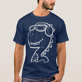 T-shirt Don du cool Dino non dérangé ou de la personne mal