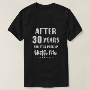 T-shirt Don Du Mari Amusant Du 30E Anniversaire Mariage