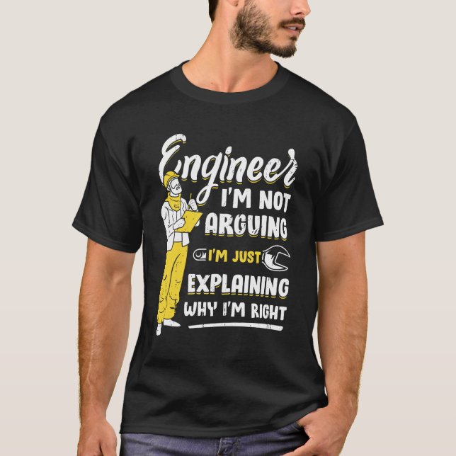 T-shirt Don d'un ingénieur amusant (Devant)