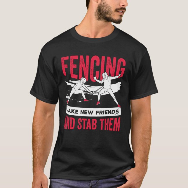 T-shirt Don Fencer Fencer Fence (Devant)