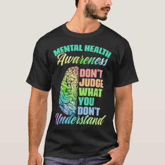 T-shirt Don Judge Mental Illness Support Mental Health Awa